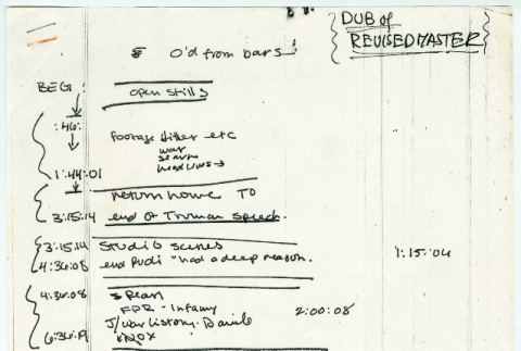 Nisei Soldier production notes: 