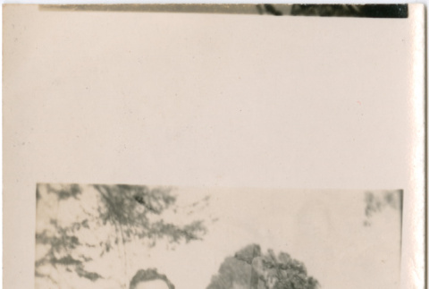 Double exposure with seated man (ddr-densho-426-2447)