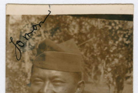 Portrait of William Iino in uniform (ddr-densho-368-272)