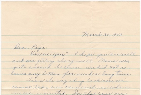 Letter to Kinuta Uno at Fort Missoula (ddr-densho-324-5)