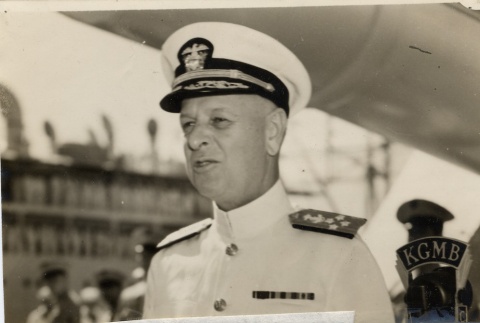 Husband E. Kimmel giving a speech before becoming commander in chief of the U.S. fleet (ddr-njpa-1-789)
