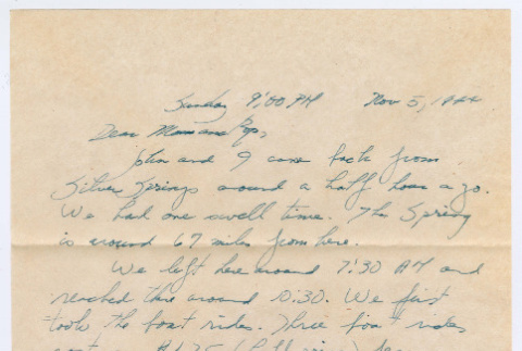 Letter from Tadashi Ishida to Mr. & Mrs. Y Ishida (ddr-densho-535-58)