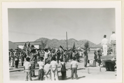 July 4th flag-raising ceremony (ddr-densho-37-1606)