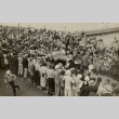Charles and Anne Lindbergh driving through a crowd (ddr-njpa-1-1169)