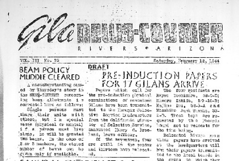 Gila News-Courier Vol. III No. 75 (February 12, 1944) (ddr-densho-141-230)