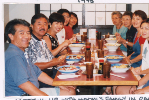 Mitzi Isoshima with Naomi Nishimura's family (ddr-densho-477-754)
