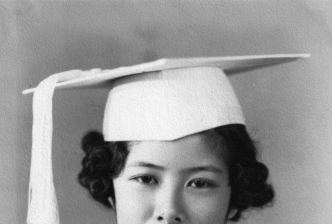 High School graduation portrait of Miyoshi Wada (ddr-ajah-6-968)