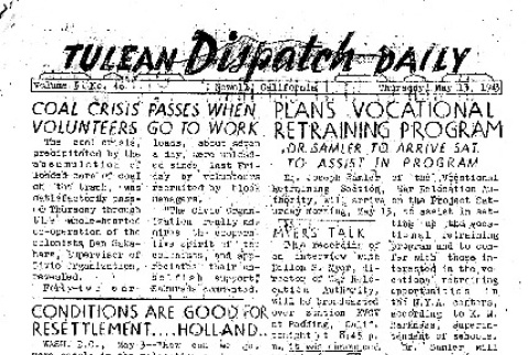 Tulean Dispatch Vol. 5 No. 46 (May 13, 1943) (ddr-densho-65-362)