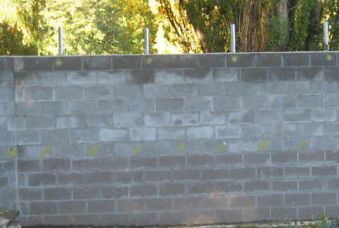 Wall construction partially complete (ddr-densho-354-1638)