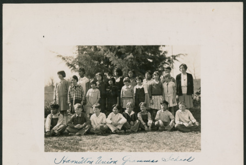 Hamilton Union Grammar School Third and Fourth Grade class (ddr-densho-378-896)