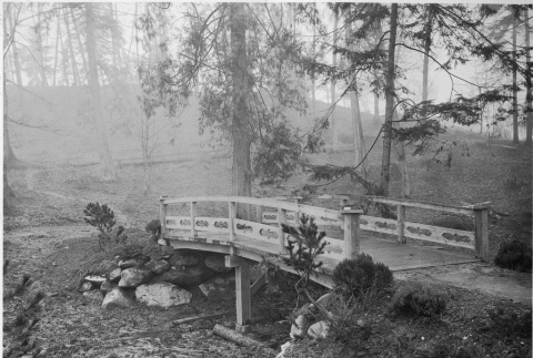 Heart Bridge over an empty creek (ddr-densho-354-131)