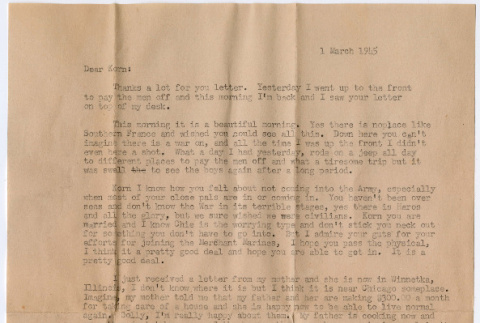 Letter from Bill Iino to George and Chieko Kondo (ddr-densho-368-683)