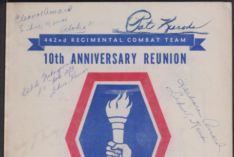 442nd 10th Anniversary Reunion Booklet (ddr-densho-363-326)