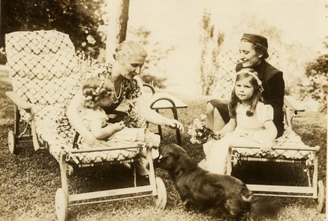 Edda Mussolini Ciano visiting with Magda Goebbels (ddr-njpa-1-59)