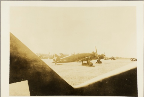 Italian planes parked on an airfield (ddr-njpa-13-778)