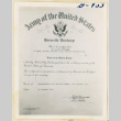 Honorable discharge for Tom Tsunekawa (ddr-densho-37-1952)
