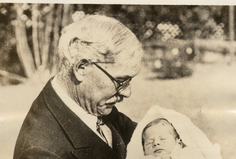 Ramsay MacDonald holding his grandson (ddr-njpa-1-911)