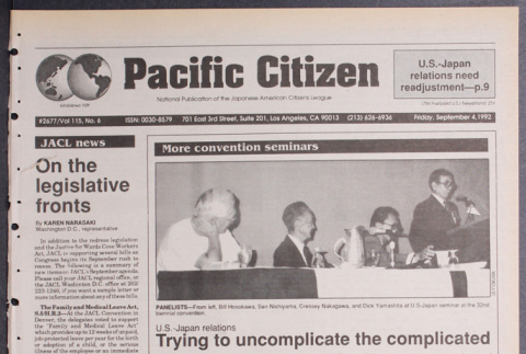 Pacific Citizen, Vol. 115, No. 6 (September 4, 1992) (ddr-pc-64-31)