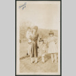woman with three kids (ddr-densho-378-574)
