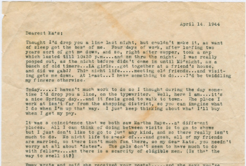 Letter from Grace Rayko Sumida to Kats Nagai (ddr-densho-379-327)