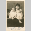Childhood Photograph of Doris Mineko Kubota and Thomas Minoru Kubota (ddr-densho-474-125)