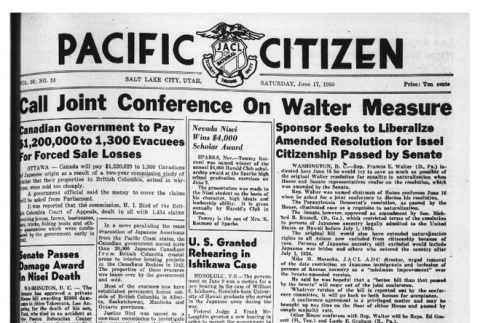 The Pacific Citizen, Vol. 30 No. 24 (June 17, 1950) (ddr-pc-22-24)