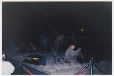 Diorama of soldiers for 442nd RCT exhibit at Smithsonian (ddr-densho-368-262)