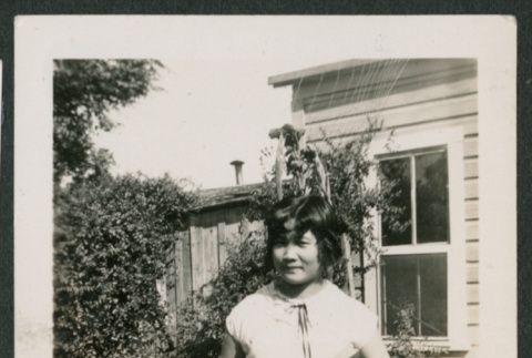 woman in garden (ddr-densho-378-737)