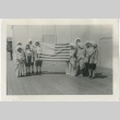 Group of children dressed to reenact the Revolutionay War (ddr-manz-7-28)