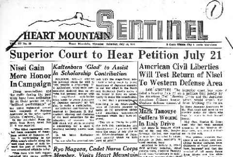 Heart Mountain Sentinel Vol. III No. 29 (July 15, 1944) (ddr-densho-97-190)
