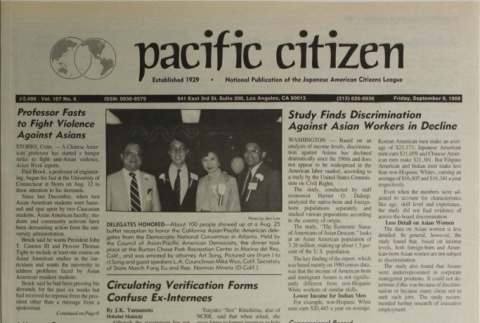 Pacific Citizen, Vol. 107, No. 6 (September 9, 1988) (ddr-pc-60-31)
