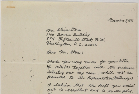 Letter from Lawrence Fumio Miwa to Oliver Ellis Stone (ddr-densho-437-146)