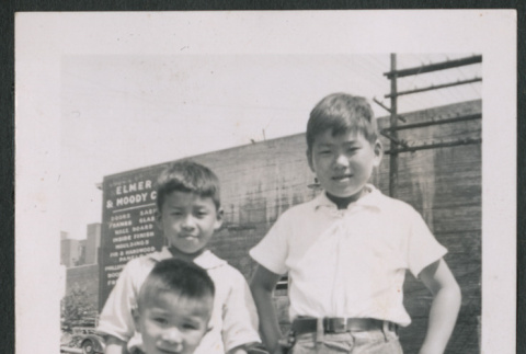 Photo of Osamu, Shozo, Akira, and Kenbo (ddr-densho-483-786)