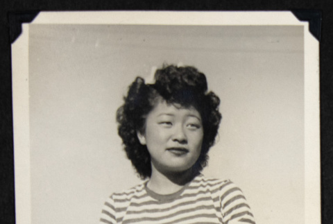 Women in a striped top (ddr-densho-542-706)