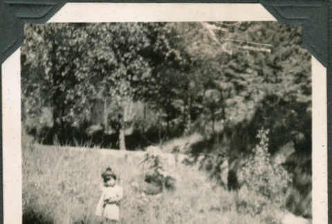 Girl next to water (ddr-densho-316-363)