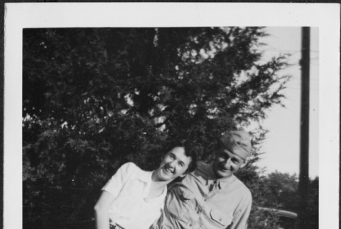 Man and woman leaning on one another (ddr-densho-434-383)