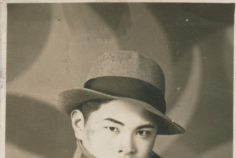 Photograph: Portrait of unnamed man (ddr-densho-357-46-mezzanine-b370e40a28)