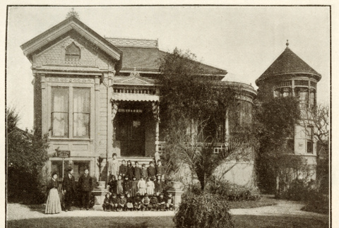 Photo of Mary Helm House with children in front (ddr-ajah-4-22)