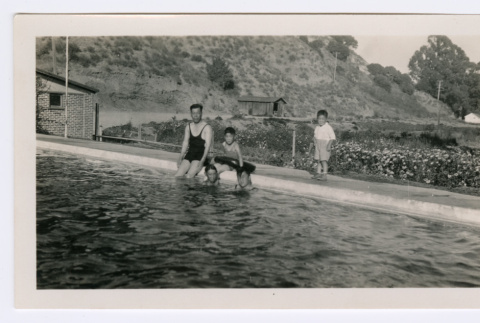 Miyoshi family at hot springs (ddr-densho-480-112)