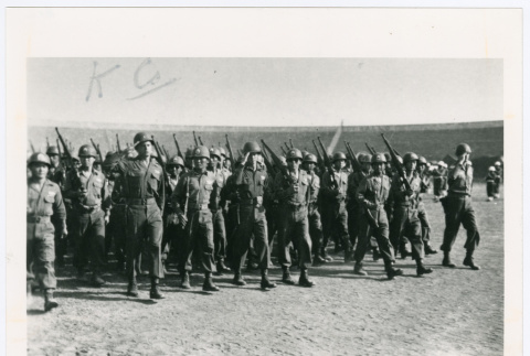 Soldiers marching (ddr-densho-1007-203)