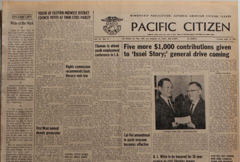 Pacific Citizen, Vol. 53, No. 11 (September 15, 1961) (ddr-pc-33-37)