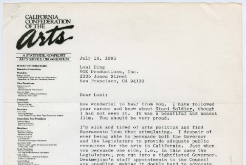 Letter from Jane Gutfleisch to Loni Ding (ddr-densho-1007-1020)