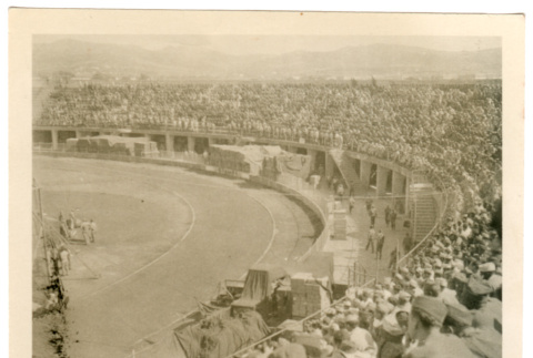 Audience of soldiers in stadium (ddr-densho-368-70)