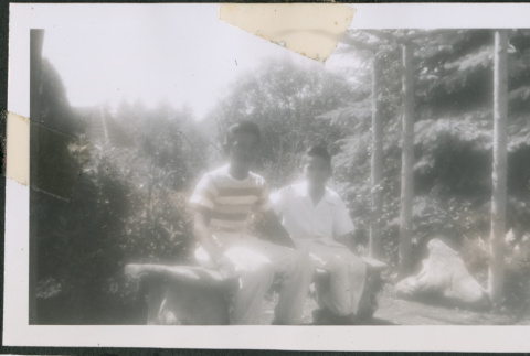 Photo of two young men (ddr-densho-483-1392)