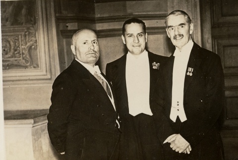 Benito Mussolini, Neville Chamberlain, and Galeazzo Ciano (ddr-njpa-1-932)