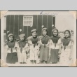Girls in Christmas costumes in Jerome concentration camp (ddr-densho-321-40)