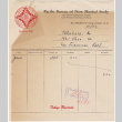 Billing statements from Pacific Bureau of New Musical Study to Takahashi Trading Company (ddr-densho-424-314)