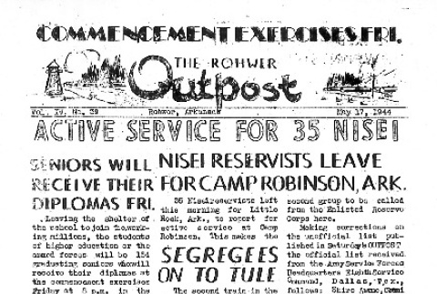 Rohwer Outpost Vol. IV No. 39 (May 17, 1944) (ddr-densho-143-166)