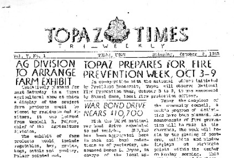 Topaz Times Vol. V No. 1 (October 2, 1943) (ddr-densho-142-220)