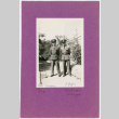 Two men in uniform.  Written on front: Joe-Tsutomu 1941 / Joe / Tsutomu Inouye (ddr-ajah-2-8)